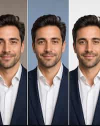 Professional headshot background variation preview