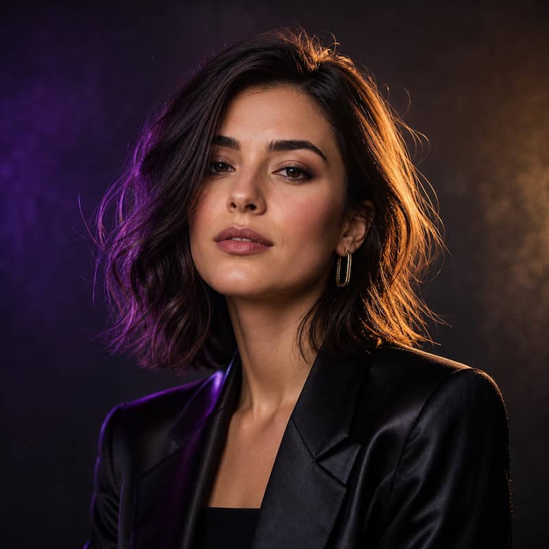 Stylish woman portrait