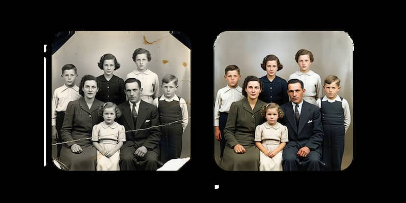 Photo restoration & colorization