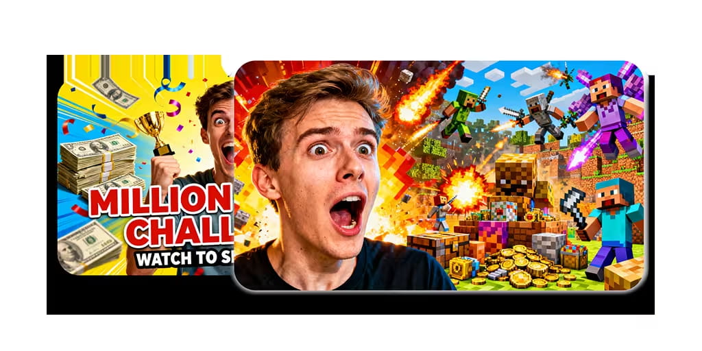 Thumbnails and Social media graphics