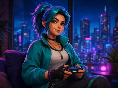 Gaming streamer 3D avatar preset preview