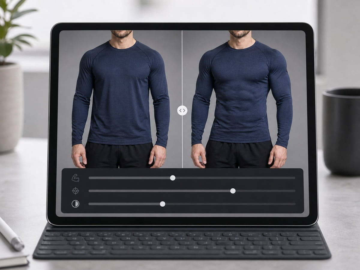 Muscle definition tuning preview