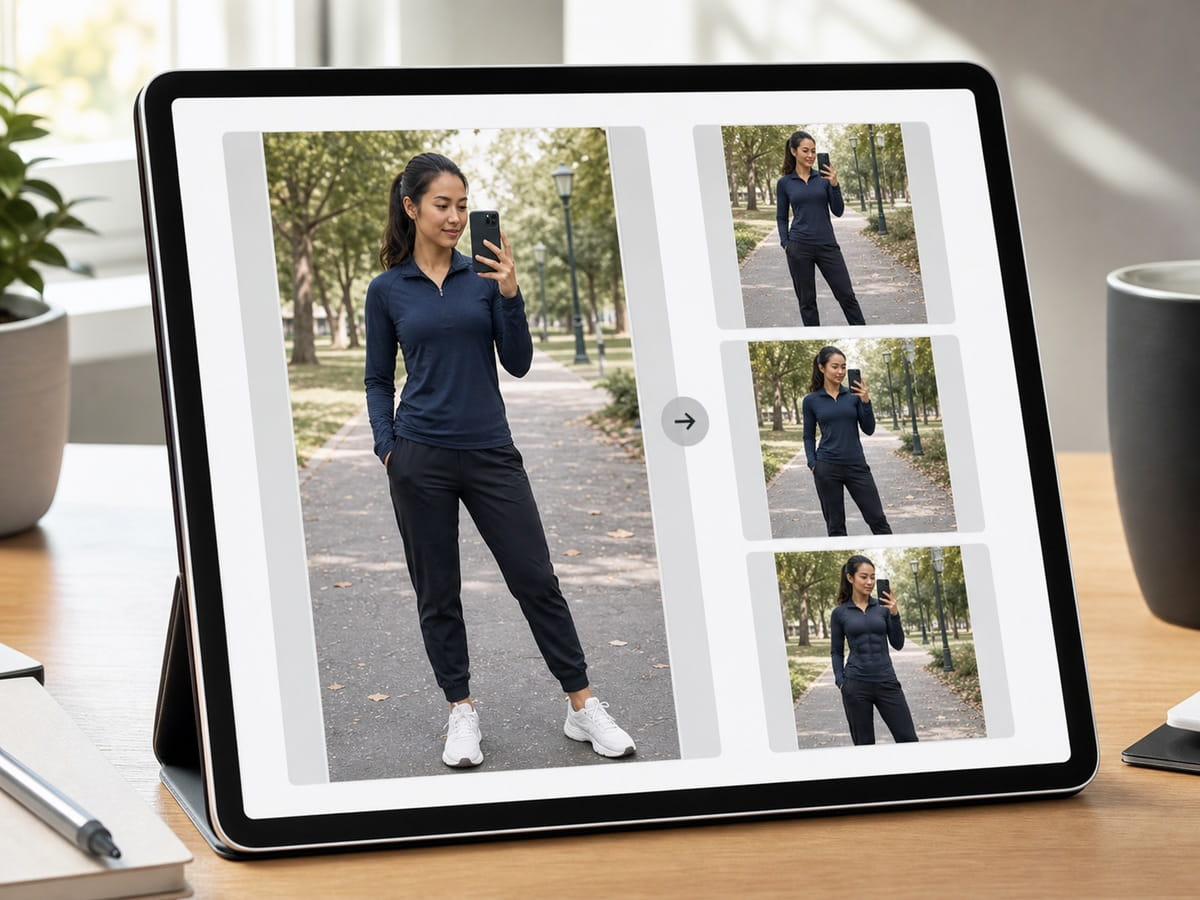 Fitness direction selection preview