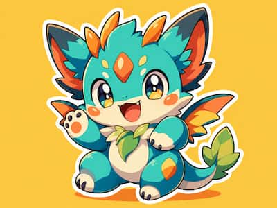 Chibi anime mascot sticker preset preview
