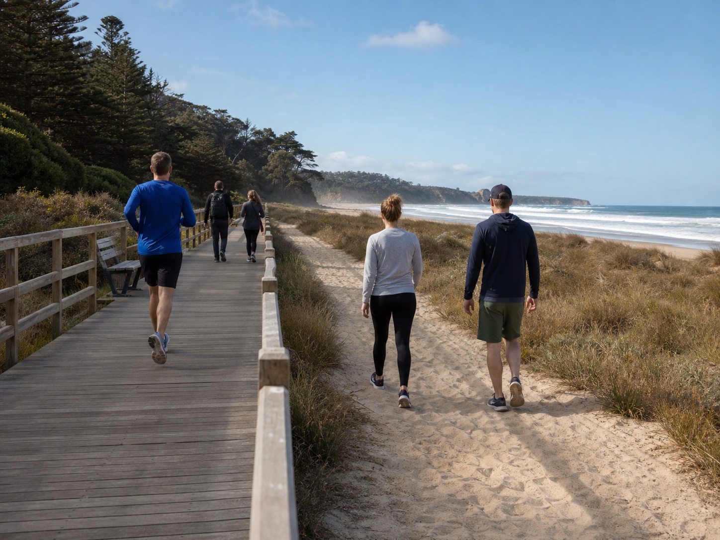 Remove walkers from a beach path