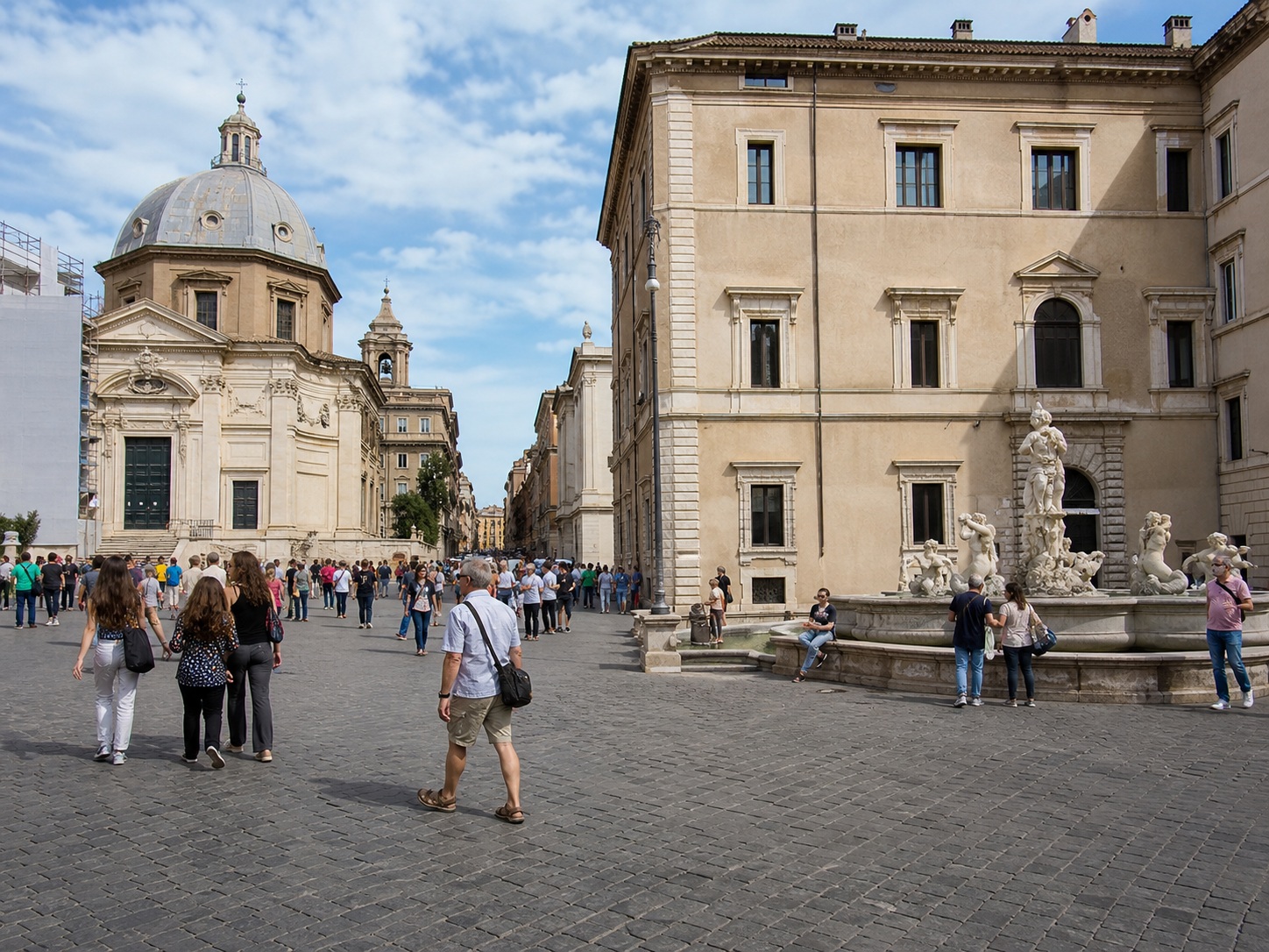 Remove tourists from a travel plaza