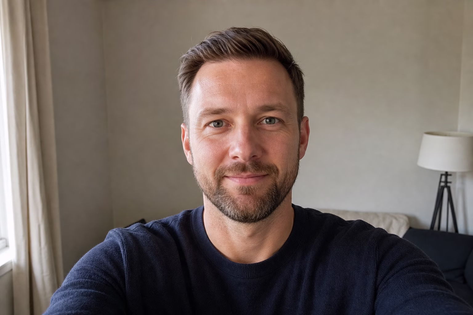 Source portrait before generating a professional LinkedIn headshot