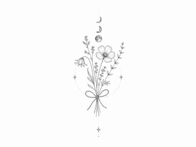 Fine-line keepsake tattoo preset preview